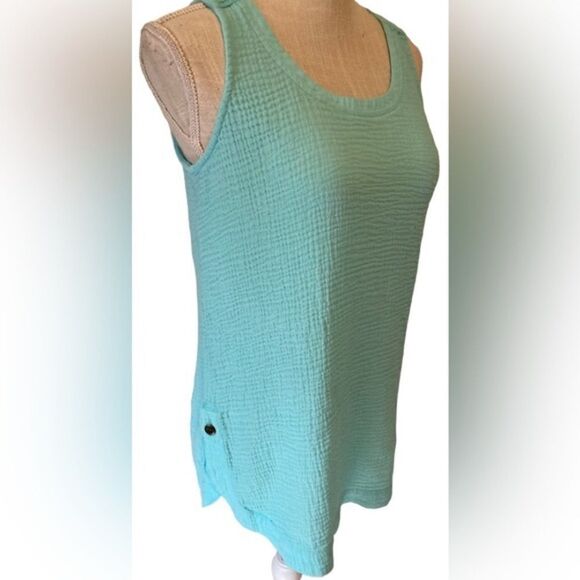 Soft Surroundings Aqua blue Top XS - Picture 2 of 7